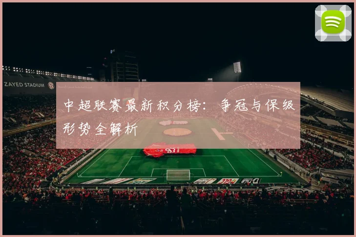 中超联赛最新积分榜：争冠与保级形势全解析